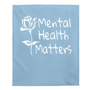 Discover Mental Health Matters Mental Awareness 12 Step Recovery Baby Blanket