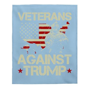 Discover Veterans Against Donald Trump Baby Blanket