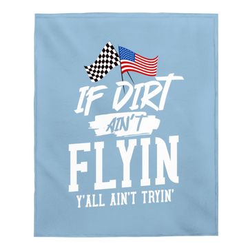 Discover Dirt Track Racing Sprint Car Racing Baby Blanket