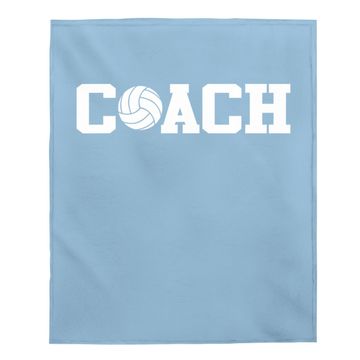 Discover Volleyball Coach Baby Blanket