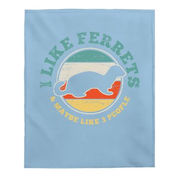 Discover Ferret Vintage Baby Blanket