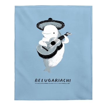 Discover Belugariachi Beluga Whale Baby Blanket