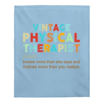 Discover Vintage Physical Therapist Baby Blanket
