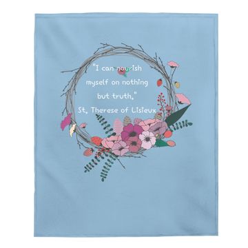 Discover St. Therese Of Lisieux Quote Catholic Baby Blanket