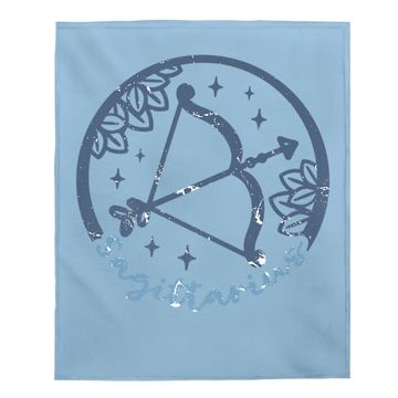Discover Vintage Distressed Sagittarius Symbol Zodiac Sign Baby Blanket