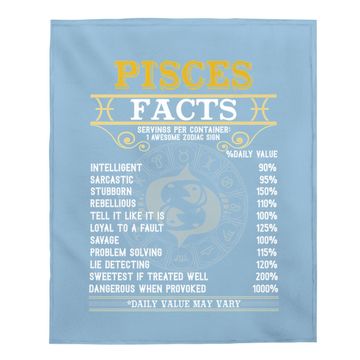 Discover Pisces Facts Zodiac Signs Baby Blanket