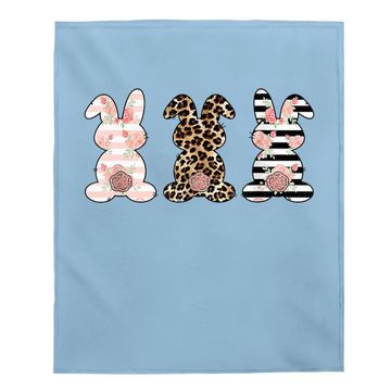 Discover Easter Bunny Rabbit Trio Cute Easter Baby Blanket