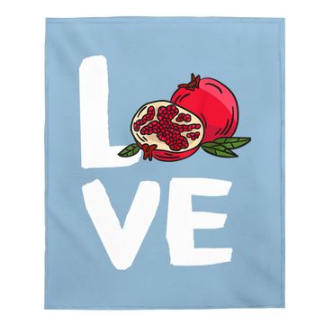 Discover I Love Pomegranate Kawaii Fruit Baby Blanket