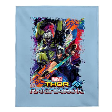 Discover Marvel Thor Ragnarok Hulk Neon Pop Baby Blanket