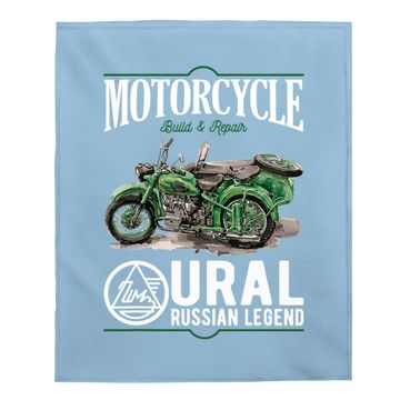 Discover Ural Motorcycle Offroad Motorcyclist Baby Blanket