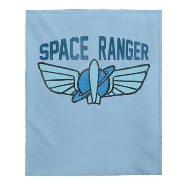 Discover Space Ranger Star Command Logo Baby Blanket