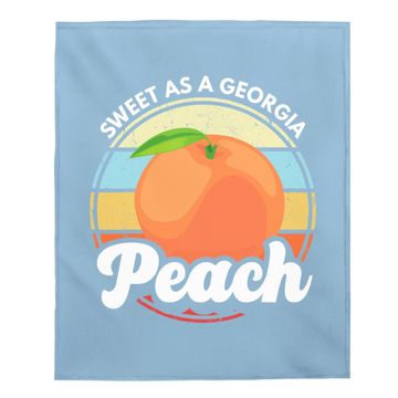 Discover Sweet As A Georgia Peach Baby Blanket