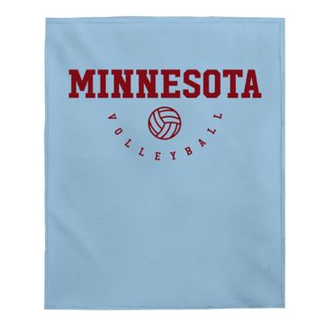 Discover Minnesota Volleyball Team Baby Blanket