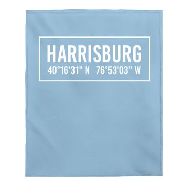 Discover Harrisburg Pa Pennsylvania Baby Blanket