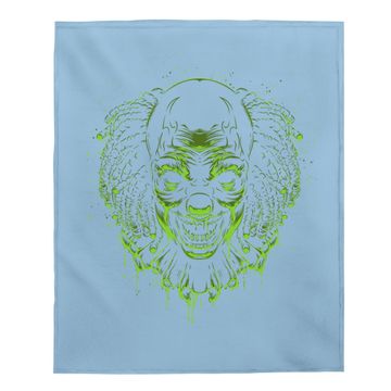 Discover Clown Head Baby Blanket