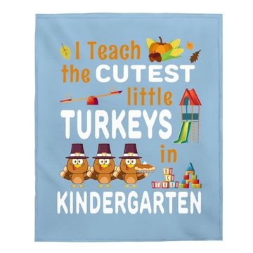 Discover Turkey Kindergarten Teacher Thanksgiving Baby Blanket