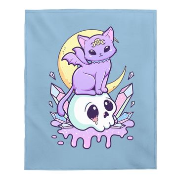 Discover Kawaii Pastel Goth Cute Creepy Witchy Baby Blanket
