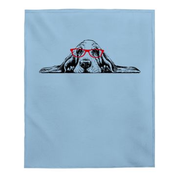 Discover Basset Hound Baby Blanket
