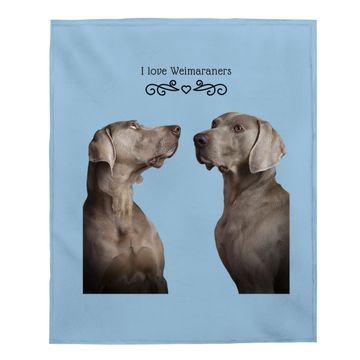 Discover Weimaraner Dog Baby Blanket