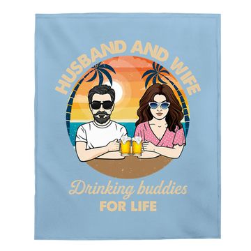 Discover Husband And Wife Drinking Buddies For Life Baby Blanket