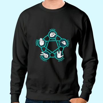 Discover Rock Paper Scissors Lizard Spock Game Sweatshirt
