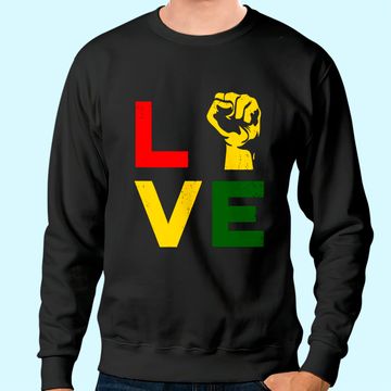 Discover Vintage Love Emancipation Day Melanin Black Pride Sweatshirt