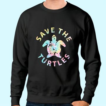 Discover Save The Turtles Tie Dye Sweatshirt