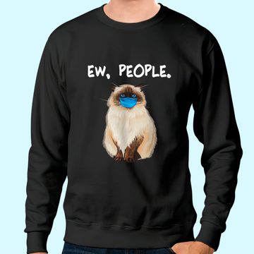 Discover Ew People Cat Wearing Face Mask Sweatshirt