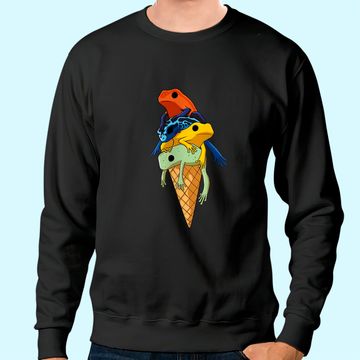 Discover Funny Poison Dart Frogs Ice Cream Premium Sweatshirt
