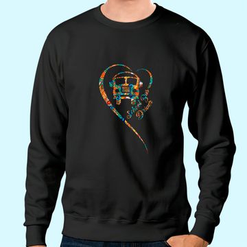 Discover School Bus Driver Heart Yellow Bus Gift Sweatshirt