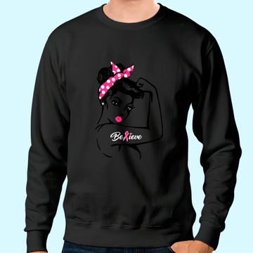 Discover Breast Cancer Warrior Awareness Sweatshirt