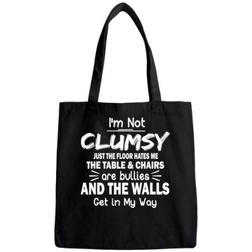 Discover Sarcastic Men's Tote Bag I'm Not Clumsy