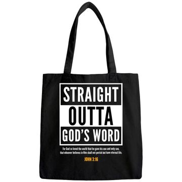 Discover Straight Putta Gods Word Christian Tote Bag