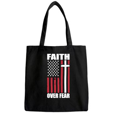 Discover Faith Over Fear Men's Tote Bag