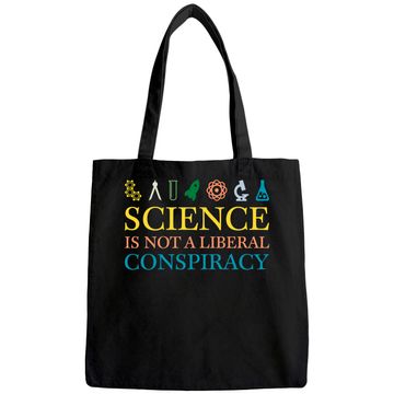 Discover Science is not a Liberal Conspiracy Tote Bag
