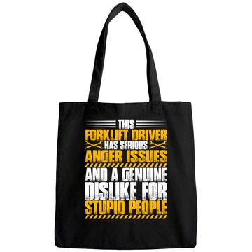 Discover Forklift Operator Anger Issues Forklift Driver Tote Bag