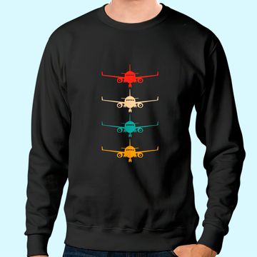 Discover Aviation Airplane Flying Airline Funny Vintage Pilot Sweatshirt