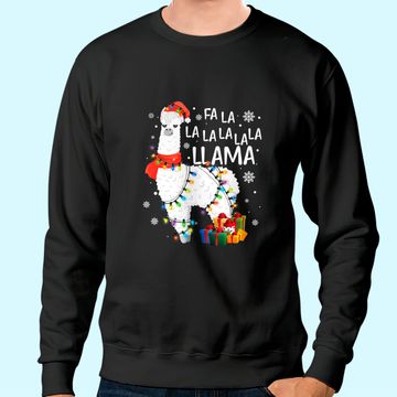 Discover Fa La La Llama Funny Christmas Sweatshirt
