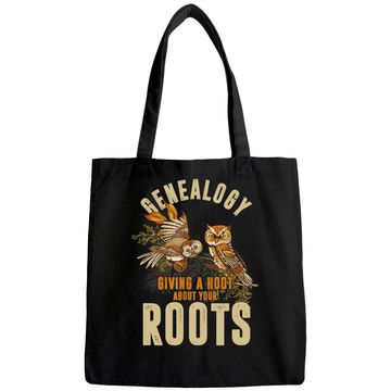 Discover Genealogist Genealogy Owl Lover Roots Ancestry Gift Tote Bag