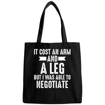 Discover Amputee Able To Negotiate Funny Leg Amputee Tote Bag