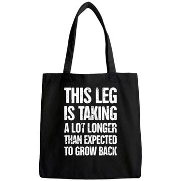 Discover Funny Present For Leg Amputee Tote Bag