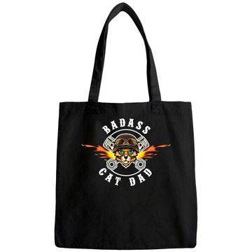 Discover Badass Cat Dad | Best Cat Dad Ever | Funny Tote Bag