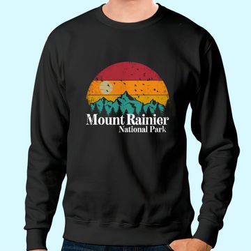 Discover Mount Rainier National Park Retro Style Hiking Vintage Sweatshirt