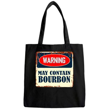 Discover Warning May Contain Bourbon Tote Bag
