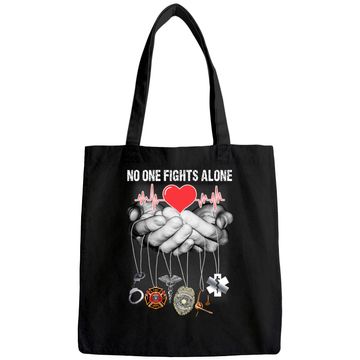 Discover Nurse Tote Bag No One Fights Alone Gift Nurse Tote Bag for Men Women