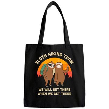 Discover Sloth Hiking Team - Funny Vintage Gift Tote Bag