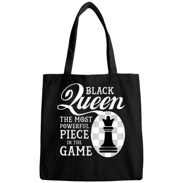 Discover Black Queen The Most Powerful Piece in the Game Tote Bag