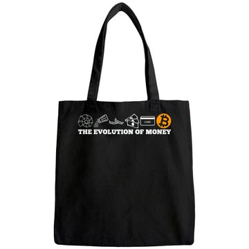 Discover The evolution of money bitcoin btc crypto cryptocurrency Tote Bag