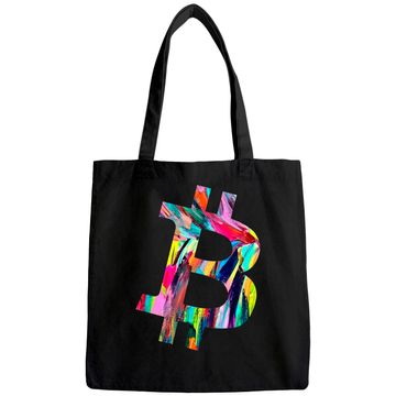 Discover Painted Bitcoin Tote Bag