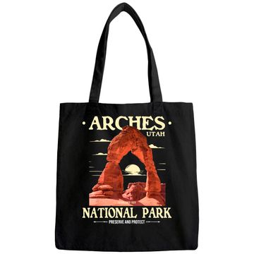 Discover Arches National Park - Retro Hiking & Camping Lover Tote Bag